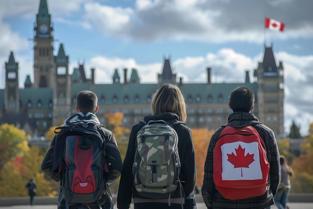 Students studying in Canada